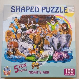 Noah's Ark Shaped Puzzle w/ Specialty Shaped Pieces - MasterPieces Kids - 100 Pc